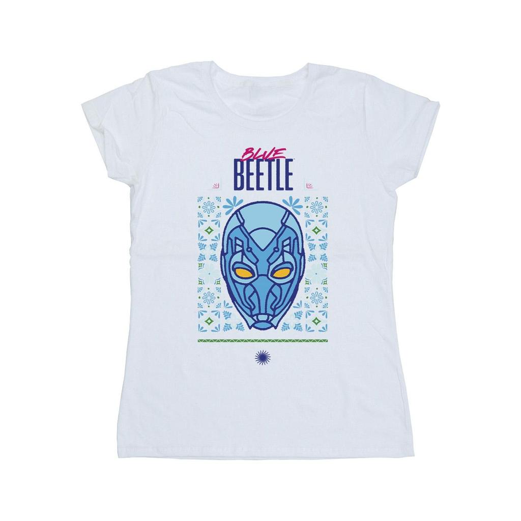 Blue Beetle Womens/Ladies Helmet Cotton T-Shirt