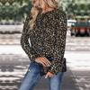 Comfortable Tops Woman Clothing Fashion Casual Tops Shirts Fashionable and Casual Temperament Fall Women's Long Sleeve Printed Bow Shirt
