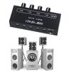 HP401 Stereo Auditory Mixer Distributor Signal Selector 4 Input 1 Output 3.5MM Individually Control Headphones Amplifier