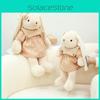 Charming Rabbit Lilac Plush Toy With Long Ears Soft Pp Cotton Stuffed Animal For Kids