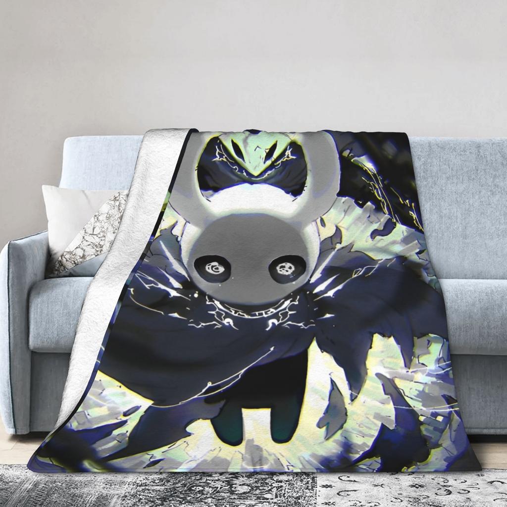 Hollow Knight Blankets Velvet Textile Decor Indie Action Adventure Multi-function Soft Throw Blankets for Bedding Bedspreads