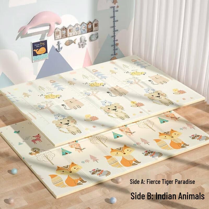 Aige Double-Sided Folding Baby Crawling Mat - Thick Foam