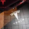 Car Sticker Tesla Tesla 2Pcs Car Door Projector Welcome Lights Accessories For Tesla Model 3 S X Y Cybertruck Roadster SpaceX Ca
