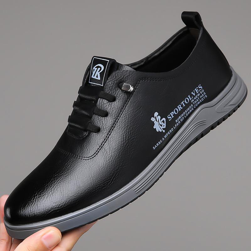 New Men's Shoes Daily Travel Business Leather Shoes Soft Sole Soft Leather Case Casual Shoes Versatile Flat Shoes