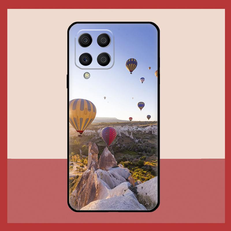 Hot Air Balloon Travel Mountain Case For Samsung Galaxy M52 M32 M53 M16 M11 M21 M31 M35 M12 M13 M14 M15 M36 M56 M55 M34 M54