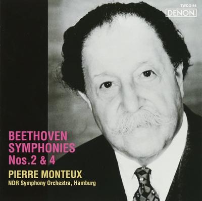 CD MONTEUX - Beethoven: Symphonies Nos. 2 and 4 TWCO54 Japan ObiClassical Used