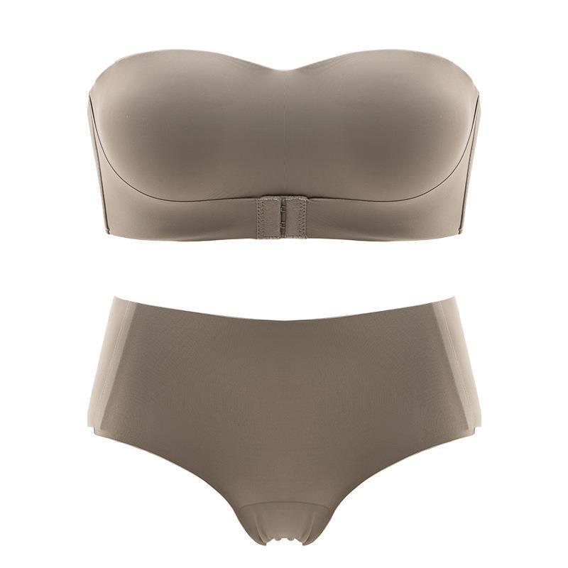 Removable Shoulder Strap Underwear Women's Small Breasts Gather Bras Wrap Tube Tops Invisible Non-slip and Anti-light Beautiful Back Seamless Bra