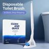 Modern Minimalist Disposable Toilet Brush Set With Cleaning Liquid For Home Bathroom Cleaning Supplies