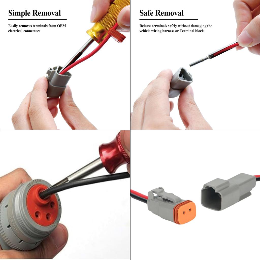 Parts PTT German Terminal Removal Key Tool, 14/16/20 AWG DT, DTP, DTP Terminal Release