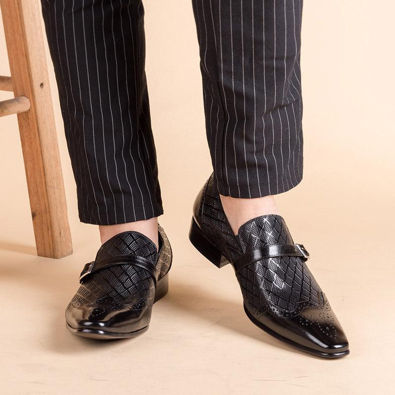 Luxe Heren Formele Schoenen Merk 2025 Nieuwe Heren Loafers Jurk Mocassins Ademend Instapper Leer Rijschoenen Plus Maat 38-48