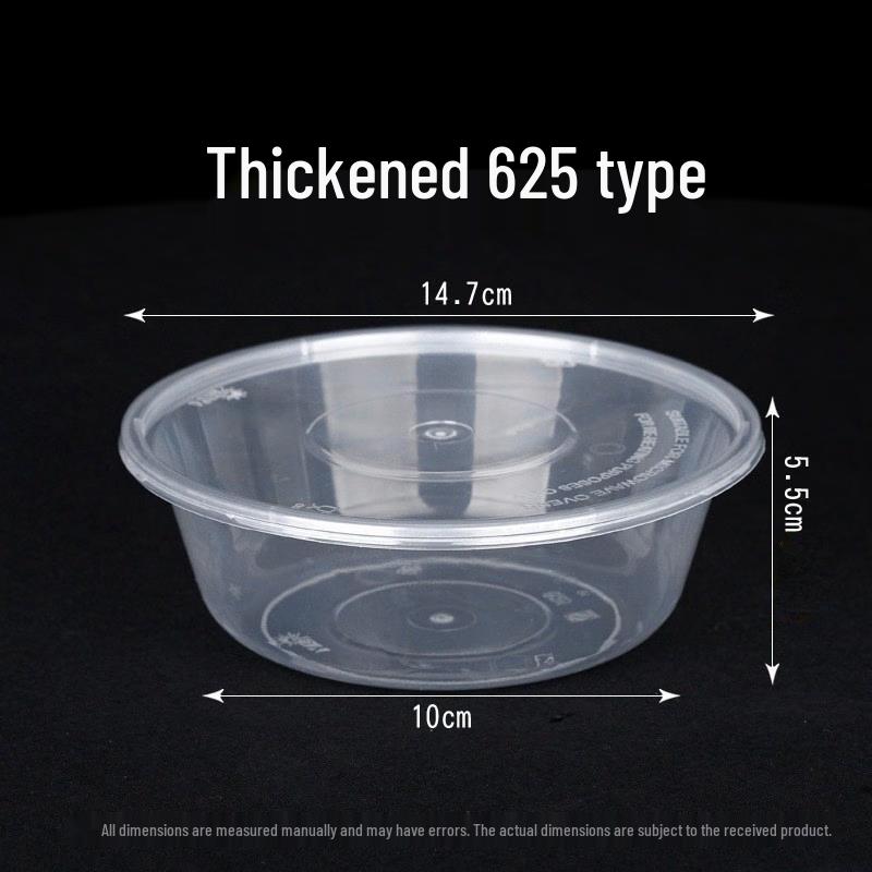 Disposable Round Transparent Takeaway Boxes