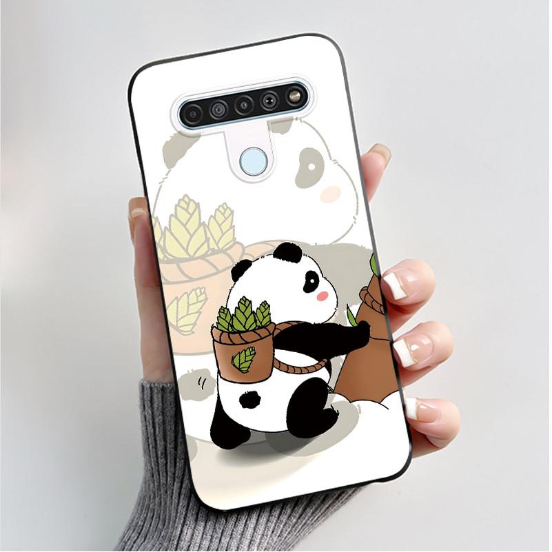 Printing Pattern Case For LG Q61 / LG K61 / LG Q70 Cover Fundas Soft Silicone Black Shell Cute Flower Cartoon Casing Coque Capa