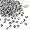 100 Pieces Acrylic Football Beads 12 Mm Through Hole