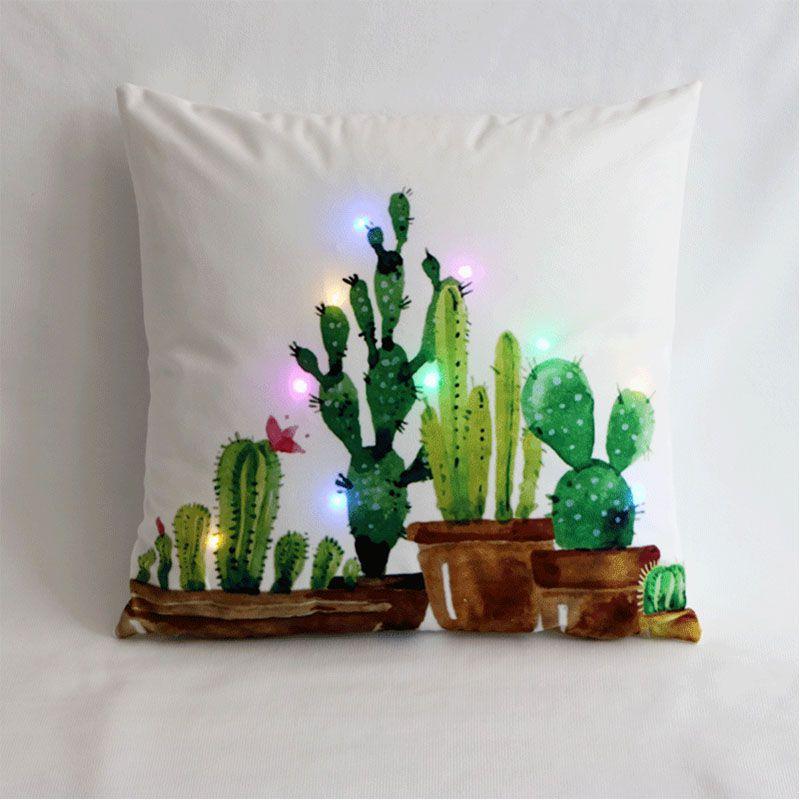 Luxurious Velvet Led Lighting Pillowcase For Creative Home Decoration And Cozy Sofa Use
