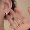 Women's Accessories Daily Black Diamond Stone Earrings
