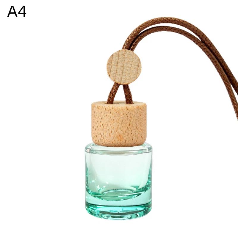 1Pcs Small Round Cap Empty Pendant Ornament Car Essential Oil Diffuser Fragrance Air Freshener Scent Perfume Bottle