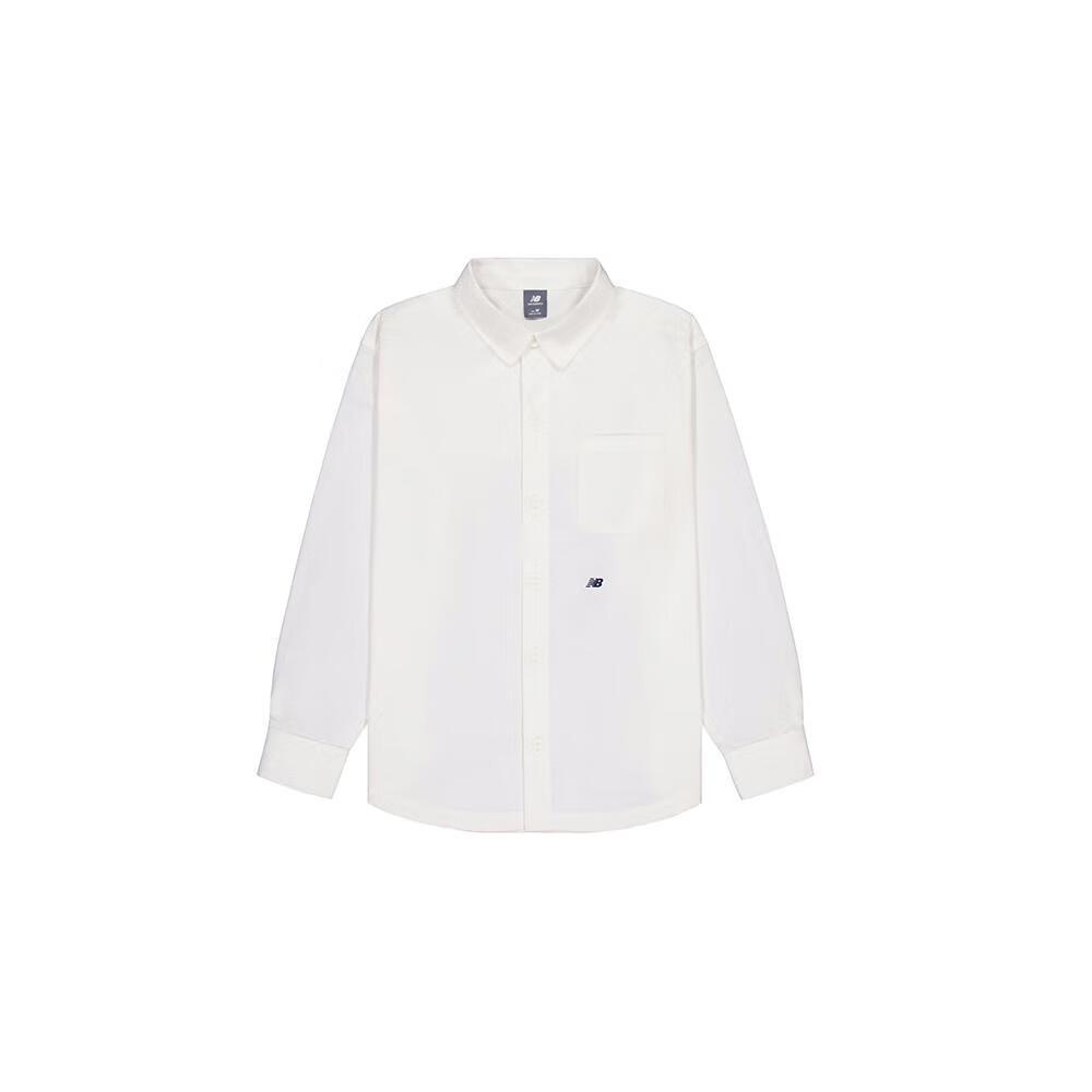 New Balance Shirts Men s White Crew Neck Moderate Shirt AMJ42328-CLI L