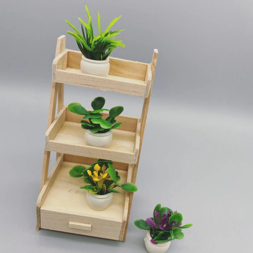 Möbel Topfpflanzen Miniatur Künstlich Winziges Bonsai-Modell Mini-Blumentopf Falsch Im Topf Möbel Wohnaccessoires