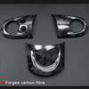 Car Interior Modification Steering Wheel Carbon Fibre Sticker For MINI ONE Cooper S JCW R55 R56 R60 R61 R57 R58 R59  Accessories