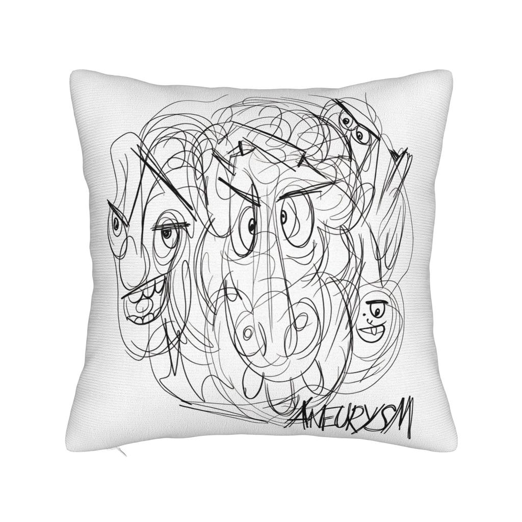 Band Nirvanaed Pillowcases Vintage Pillow Case For Living Room Bed Chair Square Pillow Cover