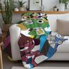 Funny Cartoon Keroro Gunsou Frog Blanket Design Lightweight  For Dorms, Naps, Living Room, Office,Sofa,All-Season
