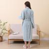 Unisex Coral Fleece Long Bathrobe: Soft, Thick, and Absorbent for Home, Salon, or Hotel Use