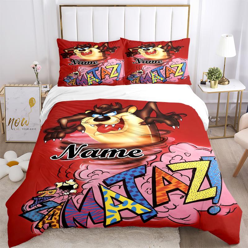 Custom Textile Thunder Cat Bedding 3 Piece Set HD Print Duvet Cover Pillowcases for Teens Adult Bedroom Decoration