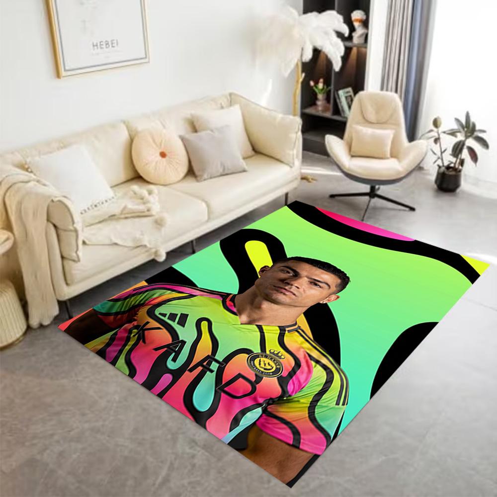Juventus Player Action Floor Mat Design for Living Rooms Entryway Playrooms Outdoor Anti-slip Rug Anime Office Decor Perfect Gift for Women/Men