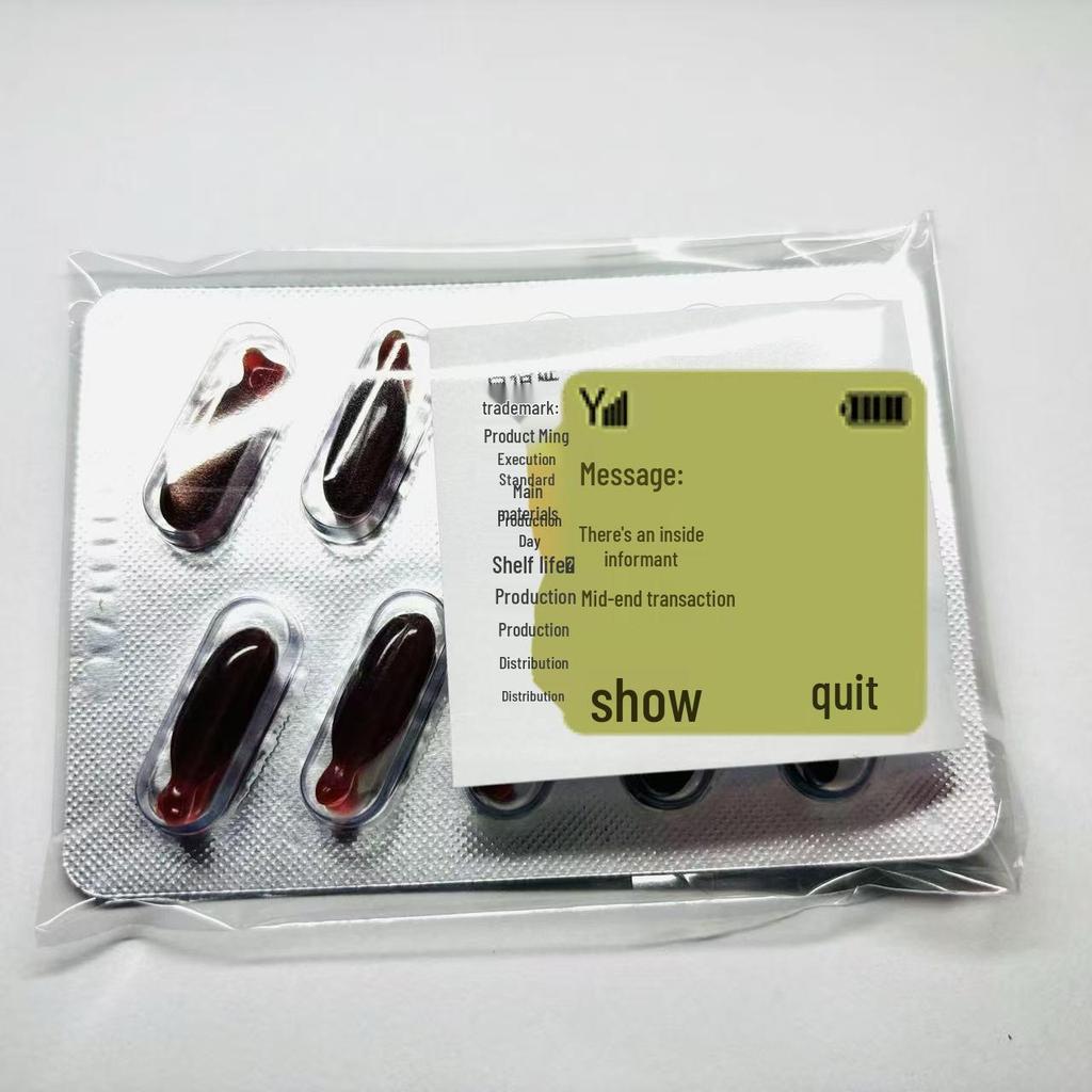 Halloween Prank Blood Capsules - Fake Blood Props for Gag and Acting