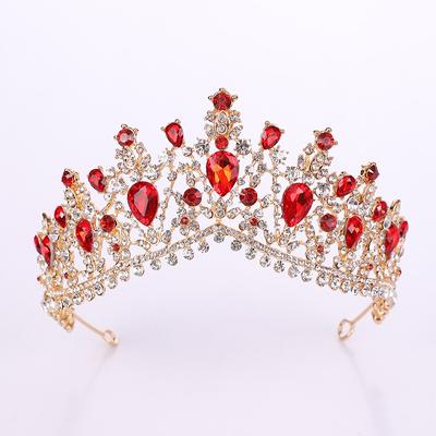 Baroque European Crystal Bridal Crown Atmospheric Rhinestone Wedding Headdress Photo Studio Wedding Accessories Bride Ornament