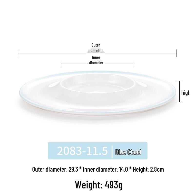 Okrągły talerz melaminowy - Naczynia stołowe inspirowane porcelaną dla restauracji i hoteli, Idealny do kuchni zachodniej