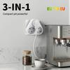 EU-Typ F 3-Wege-Steckdosenleiste, Kabelloser Wandsteckdosenverteiler, 16A Mehrfachsteckeradapter mit 3680W Max