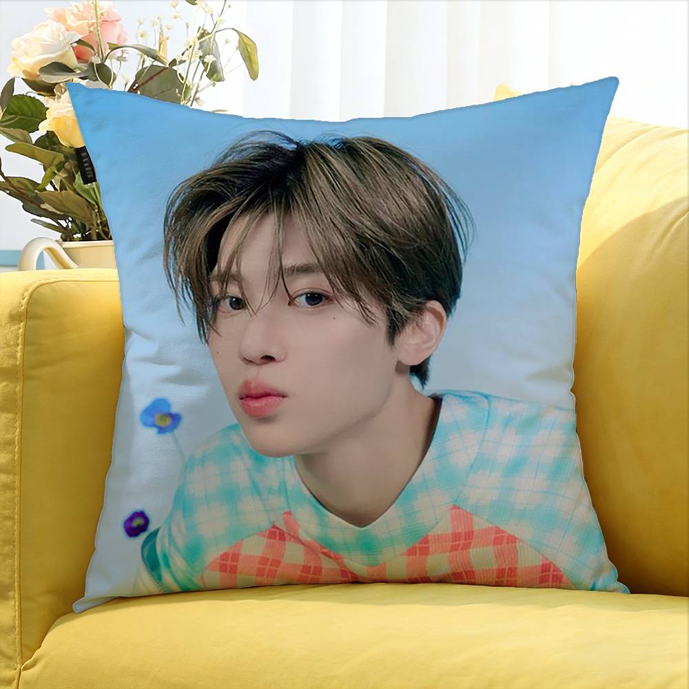 cool Singer Band NCT WWish Various Sizes Square Pillow Case For Car Home Bedchamber Decor
