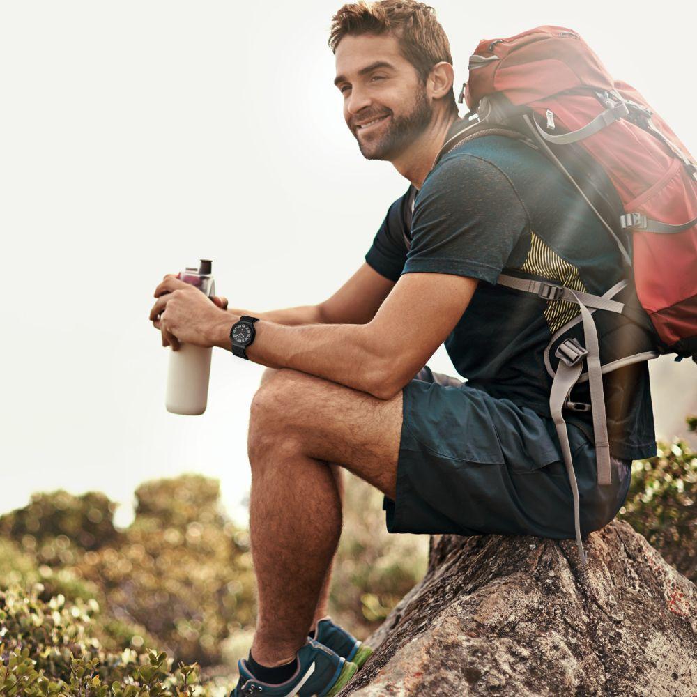 Tech-Protect Silicone Line Samsung Galaxy Watch 4 / 5 / 5 Pro / 6 / 7 / Fe Black