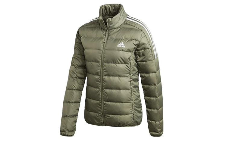 Adidas Down Jackets Women s Green Stand Collar Moderate Other GH4596 L