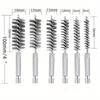 1 Set 6Pcs Stainless Steel Drilling Brush Twisted Wire Stainless Steel Cleaning Brushes for Electric Drill Rust Removal