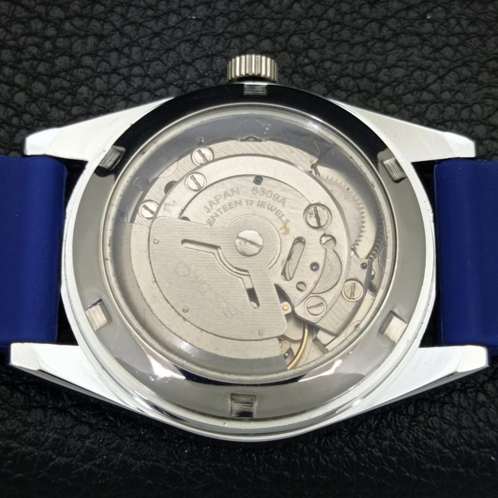 VINTAGE REFURBISHED SEIKO 5 AUTOMATIC 6309A JAPAN MENS BLUE DIAL WATCH a440831-4