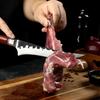 Hand Forging Boning Knife Stainless Steel Kitchen Chef Fishing Knife Sharp Meat Cleaver Hammer Pattern Of Ancient Chef Knife