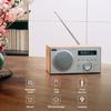 FM DAB Plus Bluetooth Radio Wood Mains - MP3 USB Player, Digital Radio &; Analog - Scandinavian - August Mb420