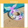 Inflatable Swim Ring With Dreamy Mermaid Designs For Swimming Water Activities