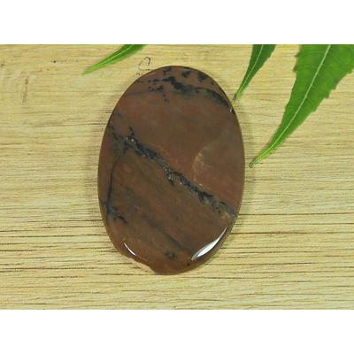 33X44X06MM Natural Honey Dendrite Oval Shape Cabochon Loose Gemstone 82Cts. SK-3474