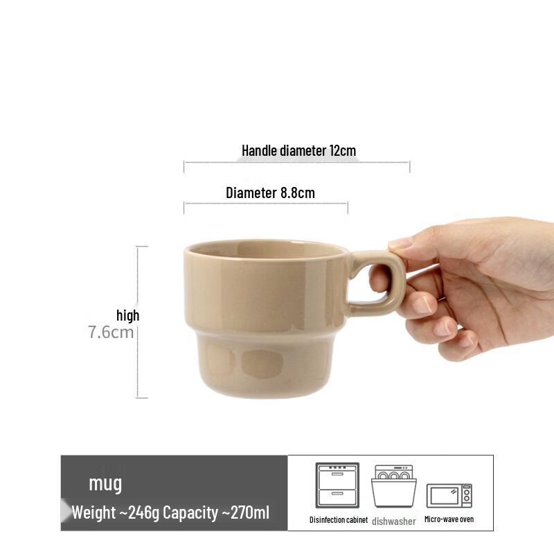 

OLOEY Stackable Ceramic Mug Set