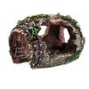 Aquarium Decoration Resin Broken Barrel Fish for Tank Ornament Vivid Details Betta Accessories Aquatic Caves Fish Hideou