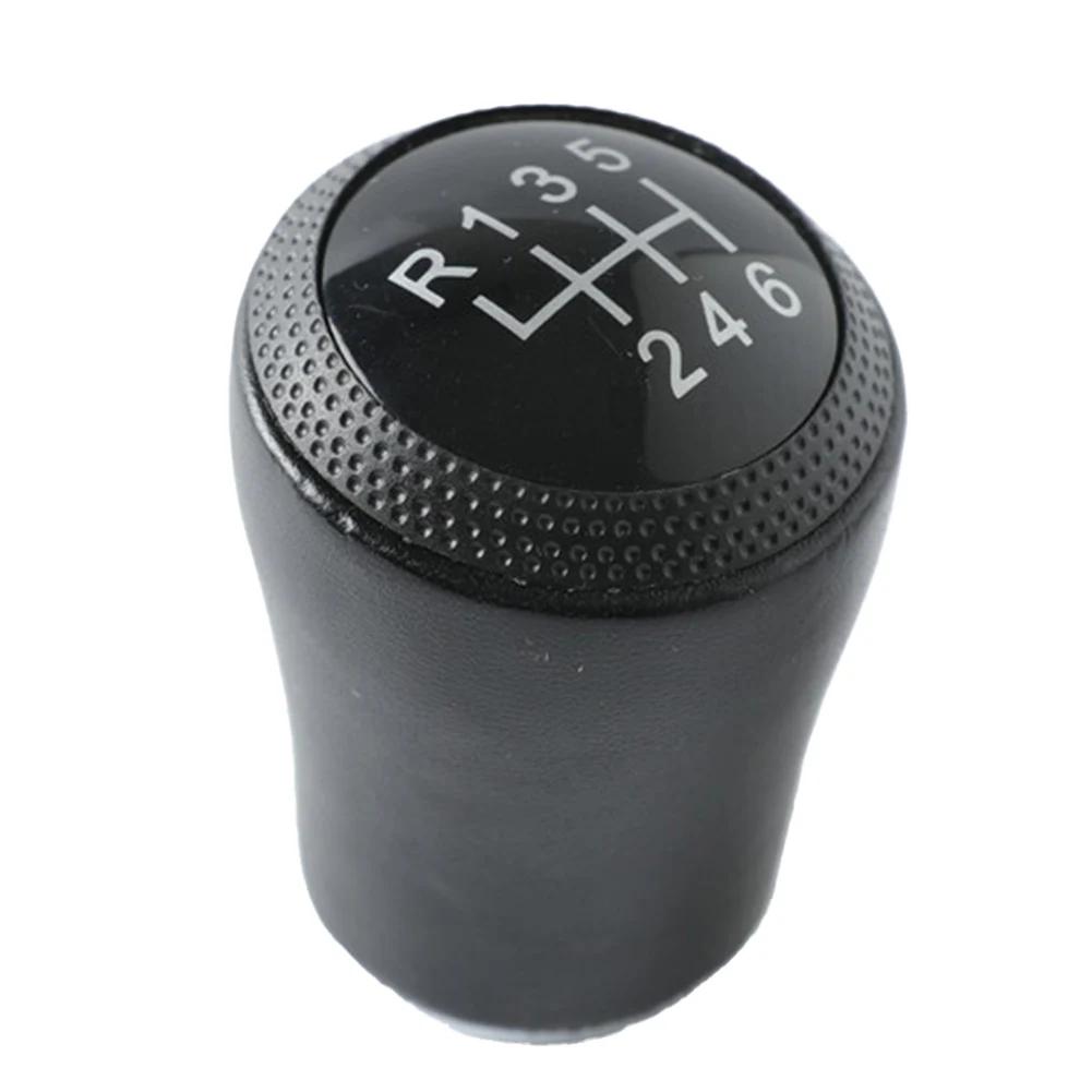 For A4 B5 C5 1998 1999 2000 2001 5/6 SPEED BLACK PU LEATHER SHIFT KNOB Manual Transmission Car Accessories Interiors