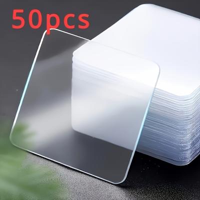 50 Stück Hochleistungs-Nano-Doppelklebeband - Stark, rückstandsfrei, ablösbare Klebestreifen für Bilder, Teppiche und mehr - Ideal für den Heim- und Bürogebrauch