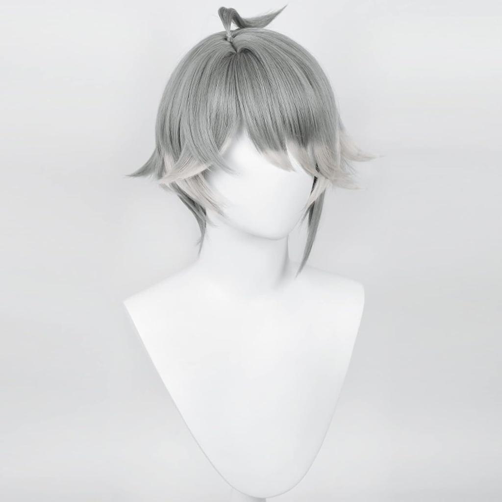 Anime Wig Genshin Impact Heitham Xumi El Heisen Cos Heiko Grey Gradient