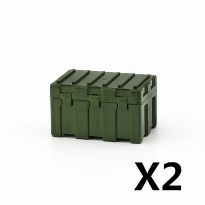MOC Militärzubehör Bausteine Soldatenfiguren Sandsack Hund Hindernis Camouflage Zelt Schaufel Waffenbox Spielzeug Kinder J038