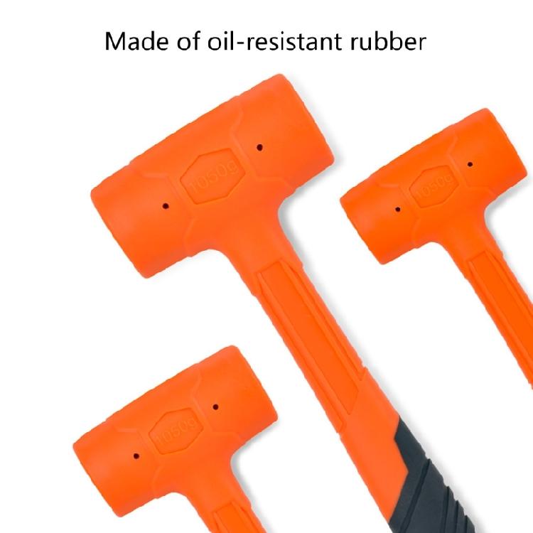Shockproofs Rubber Hammer with Steel But NoElastic Rubber Hammer