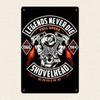 Shovelhead Legendz 1965 Metal Wall Art Red Flame Garage Decor Legends Never Die Sign