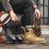 Outdoor Tooling Boots Medium Help Thick Sole Height Increasing Retro Style Men'S Martin Boots